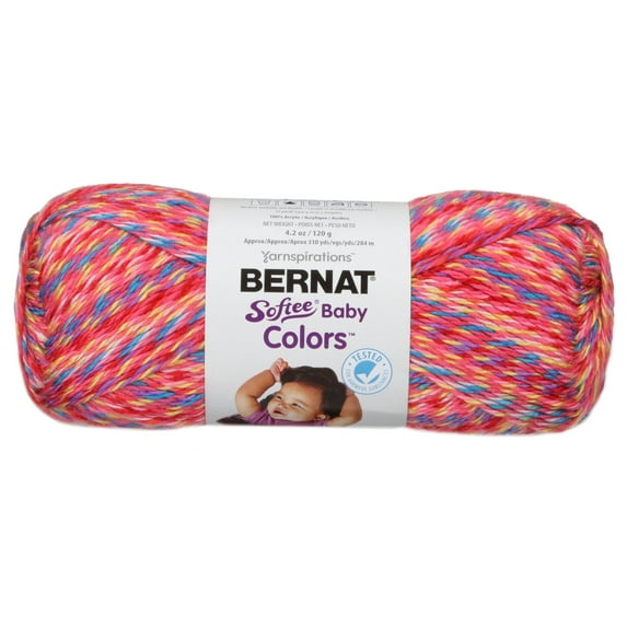 Bernat Softee Baby Yarn ColorsPink Rainbow