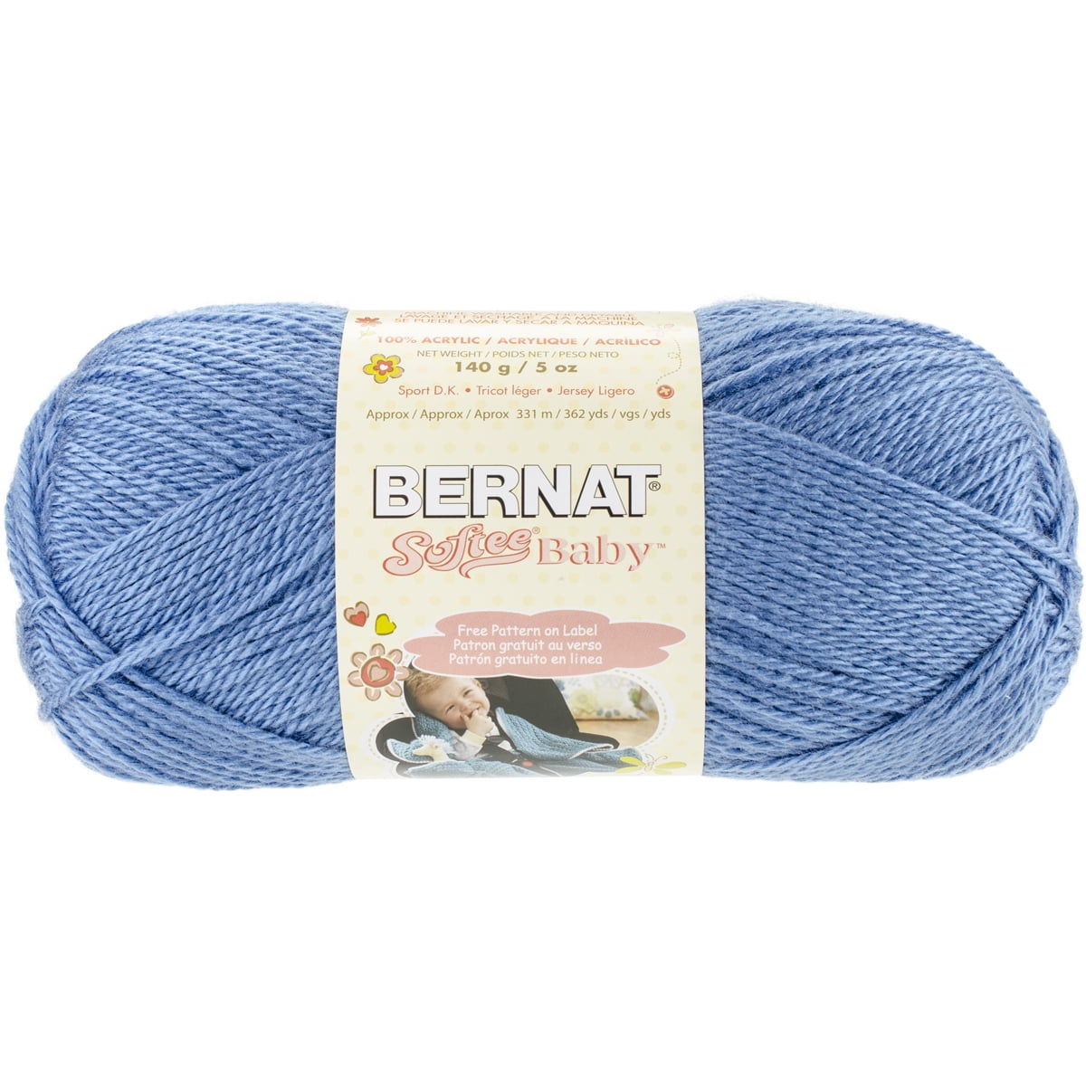 Bernat Softee Baby Yarn Solids-Blue Jeans