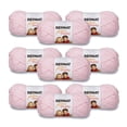 thumbnail image 1 of Bernat® Softee® Chunky™ #6 Super Bulky Acrylic Yarn, Baby Pink 3.5oz/100g, 108 Yards (9 Pack), 1 of 11