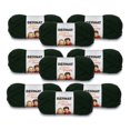 thumbnail image 1 of Bernat® Softee® Chunky™ #6 Super Bulky Acrylic Yarn, Dark Green 3.5oz/100g, 108 Yards (9 Pack), 1 of 11