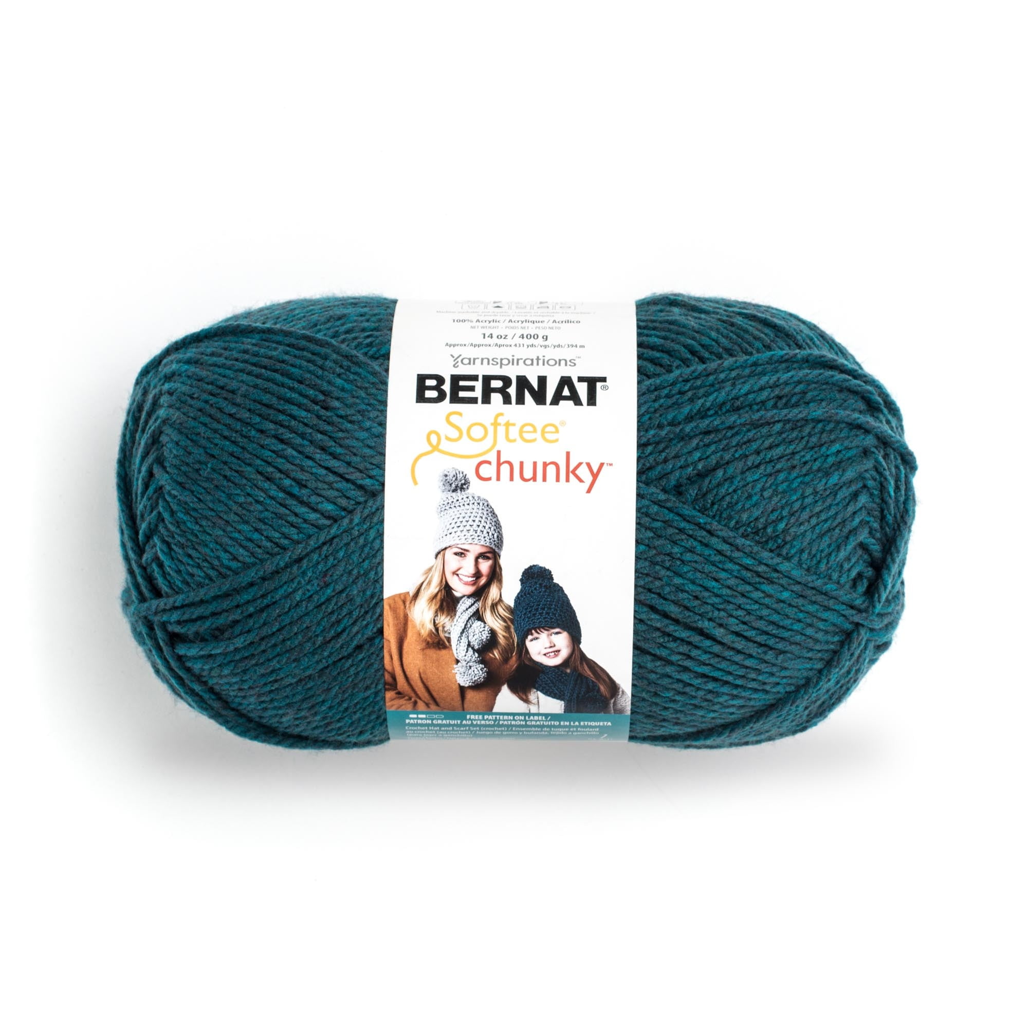 Bernat® Softee Chunky BB™ #6 Super Bulky Acrylic Yarn, Teal 14oz
