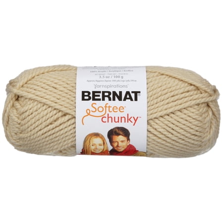 Bernat Softee Chunky Linen Yarn - 3 Pack of 100g/3.5oz - Acrylic - 6 Super Bulky - 108 Yards - Knitting/Crochet