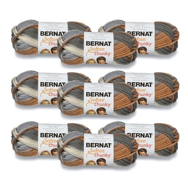 Bernat® Softee® Chunky™ Ombre #6 Super Bulky Acrylic Yarn, Stillness 2.8oz/80g, 77 Yards (9 Pack)