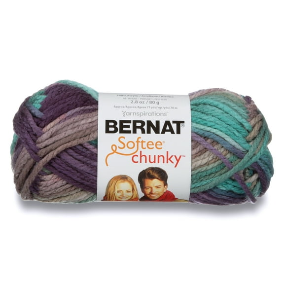 Bernat Softee Chunky Ombres Yarn (80G/2.8Oz), Shadow