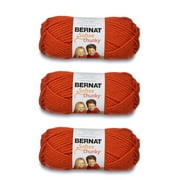 Bernat Softee Chunky Pumpkin Yarn - 3 Pack of 100g/3.5oz - Acrylic - 6 Super Bulky - 108 Yards - Knitting/Crochet