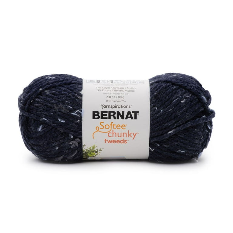 Bernat Softee Chunky Tweeds Effect Acrylic Bulky #6 Yarn Skein 