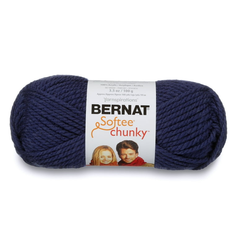 Bernat Softee Chunky Yarn 100G 3.5Oz Faded Denim Walmart