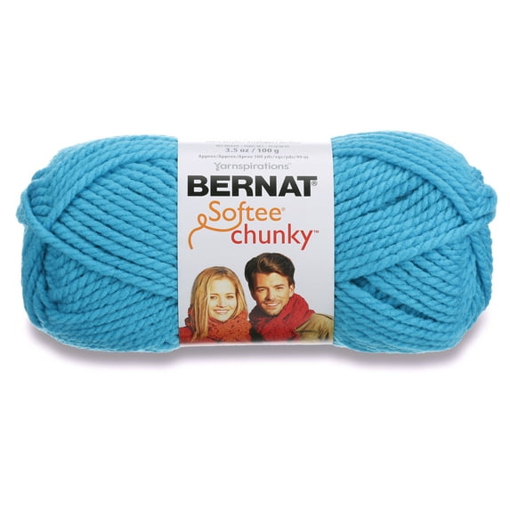 Bernat Softee Chunky Yarn (100G/3.5Oz), Ultra Blue