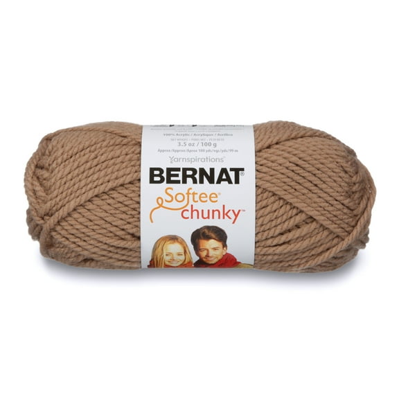 Bernat Softee Chunky Yarn, 100g, Soft Taupe