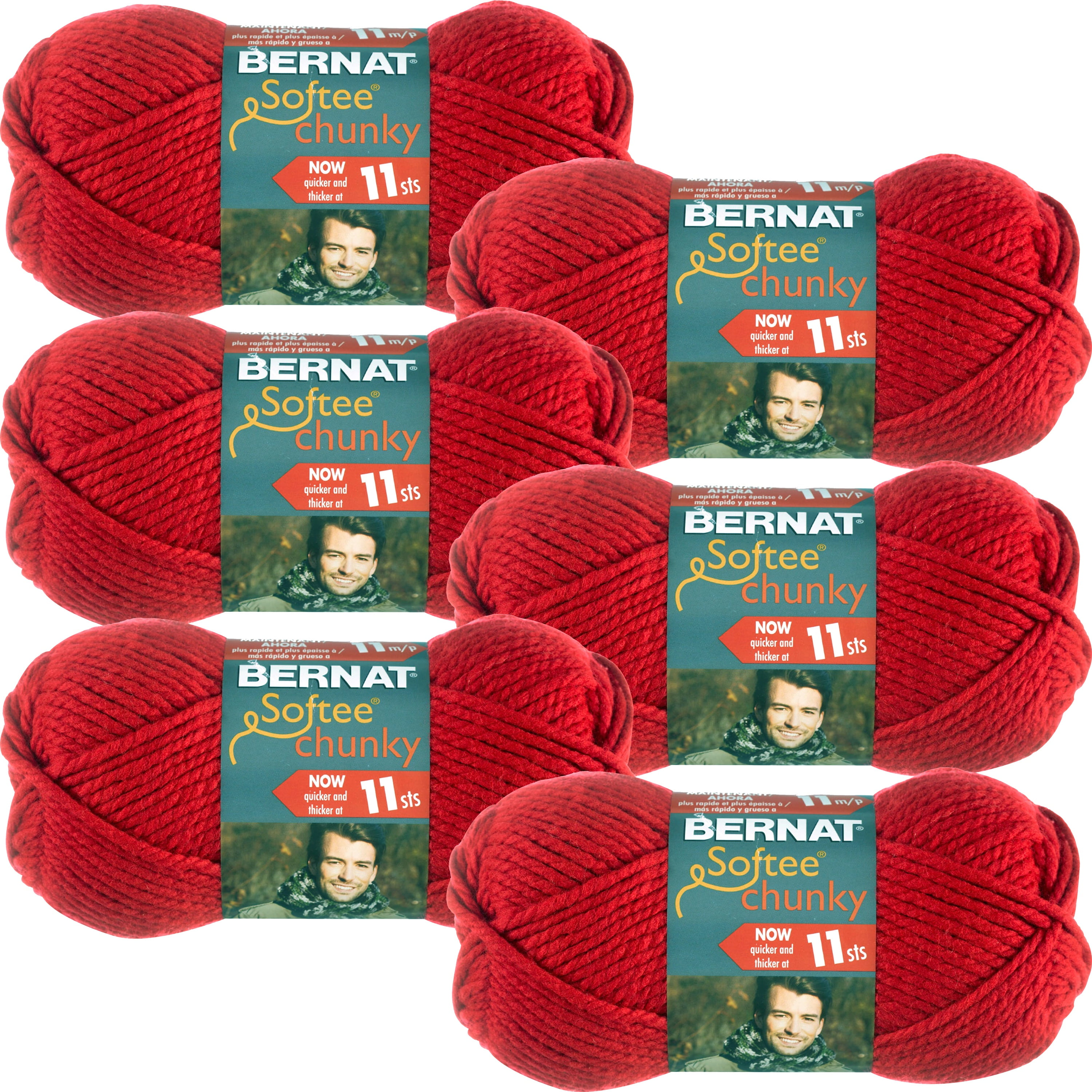 TEAL WAVES 3 pack! Bernat Softee Chunky Yarn Super Bulky Yarn. 3.5oz, 108yds