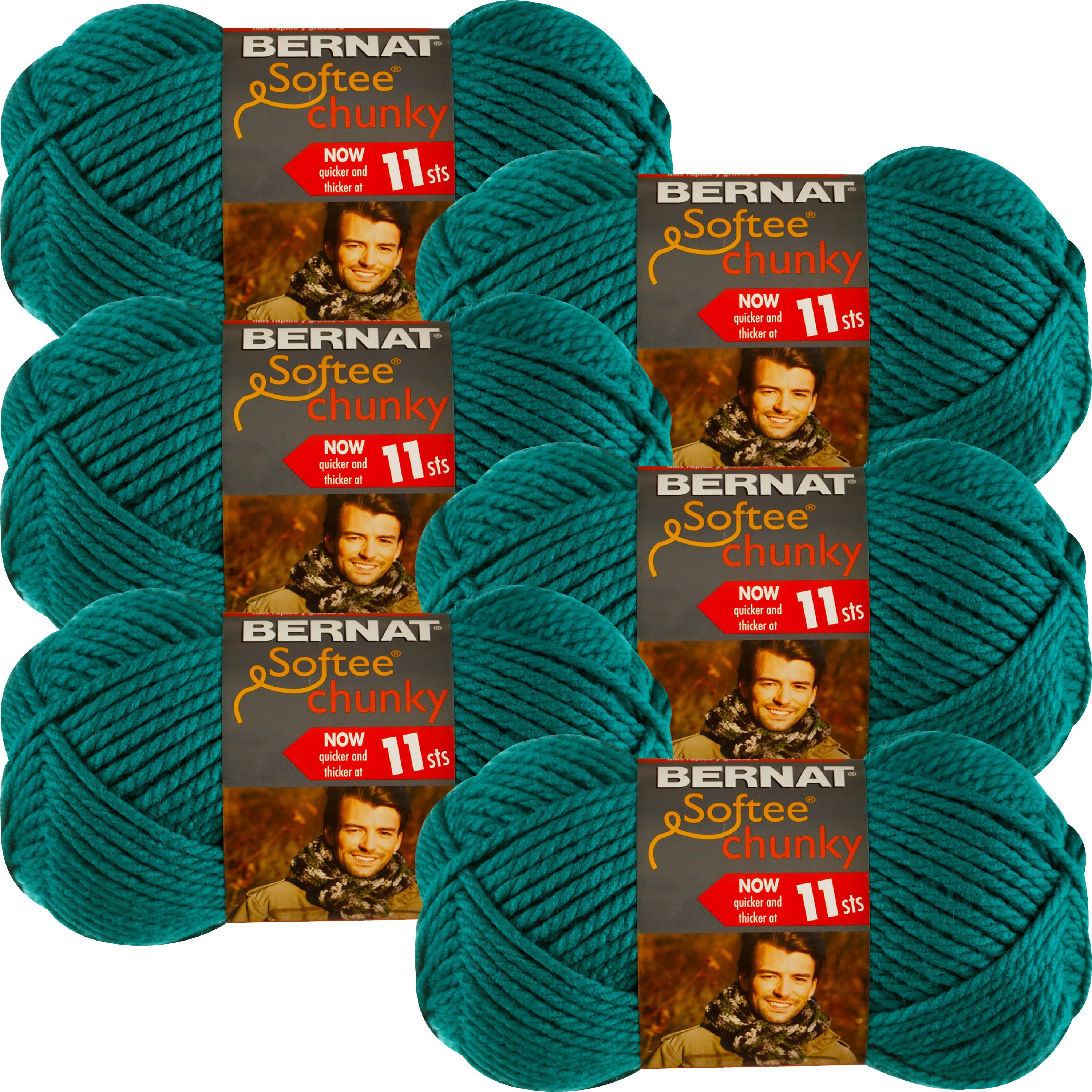 Multipack of 12 - Bernat Softee Chunky Yarn-Seagreen, 12 - Pay Less Super  Markets