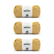 Bernat® Softee® Cotton™ #3 Light Cotton Blend Yarn, Golden 4.2oz/120g, 254 Yards (3 Pack)