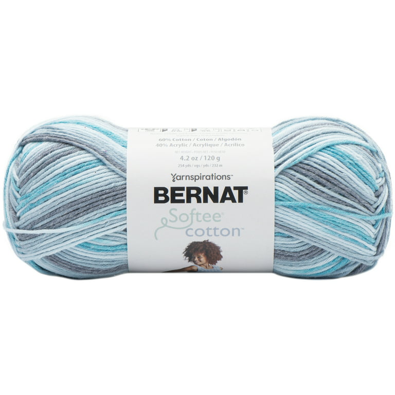 Bernat Softee Cotton Yarn - Blue Waves