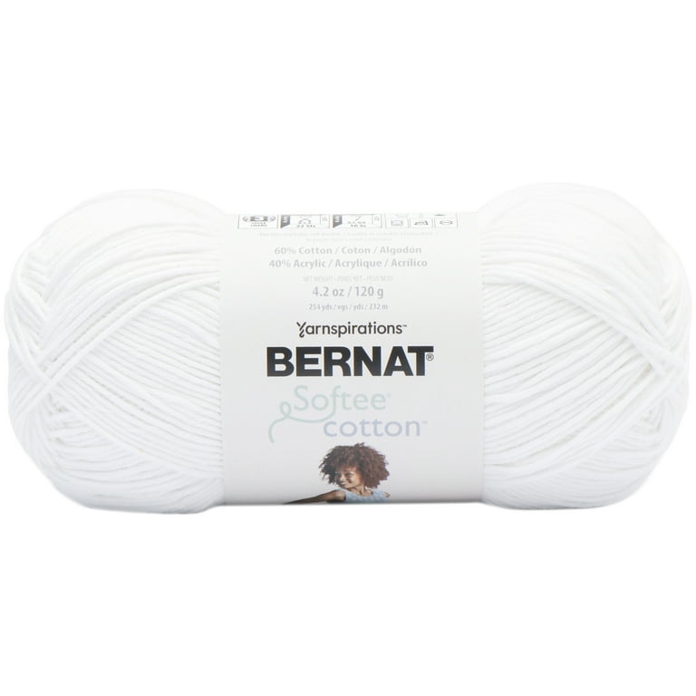 Bernat Softee Cotton Yarn-Black