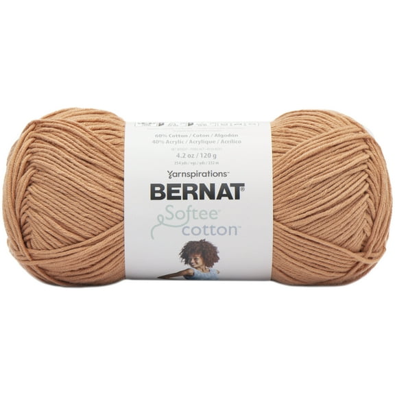 Bernat Softee Cotton Yarn-Sandstone