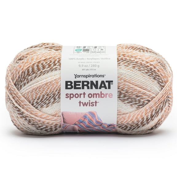 Bernat Sport Ombre Twist Yarn-Doe-a-deer