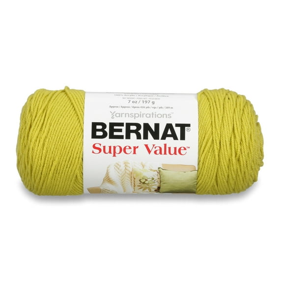 Bernat® Super Value™ #4 Worsted (Medium) Acrylic Yarn, Grass 7oz/197g 440 Yards