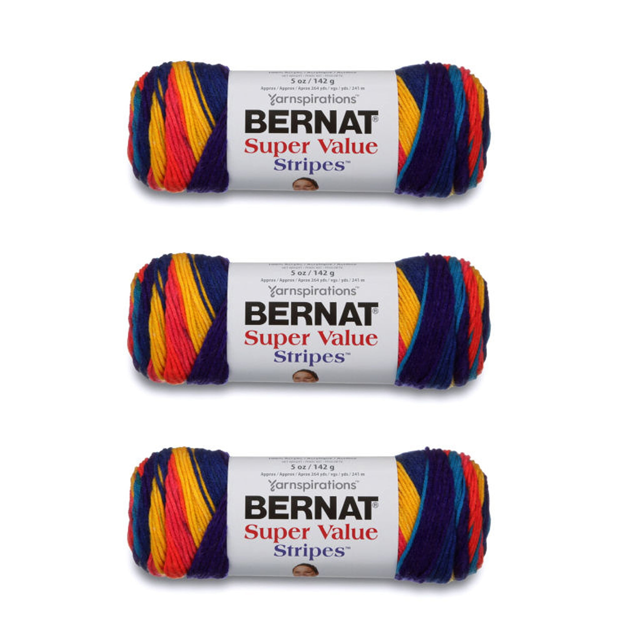 Bernat Super Value Stripes Yarn