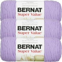 Bernat Super Value Solid Yarn-Lilac, Multipack Of 3