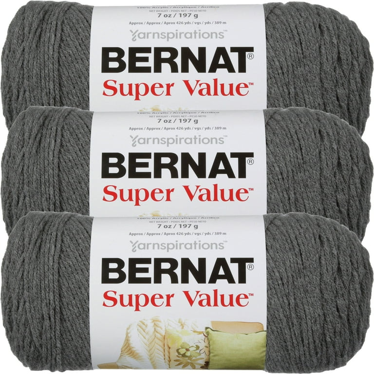 Bernat super value yarn true grey new arrivals