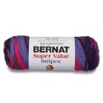 thumbnail image 1 of Bernat Super Value Stripes 4 Medium Acrylic Yarn, Wild Berry Stripes 5oz/142g, 264 Yards, 1 of 2