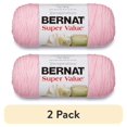 thumbnail image 1 of (2 pack) Bernat® Super Value™ #4 Worsted (Medium) Acrylic Yarn, Baby Pink 7oz/197g 440 Yards, 1 of 6