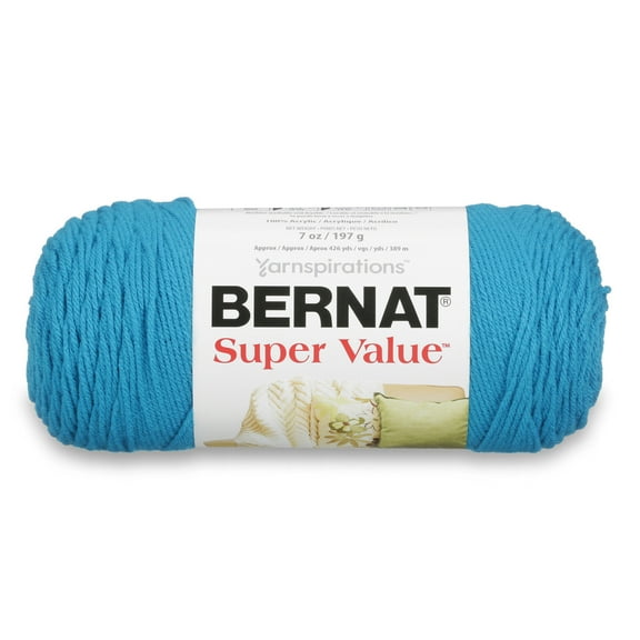 Bernat® Super Value™ #4 Worsted (Medium) Acrylic Yarn, Peacock 7oz/197g 440 Yards