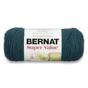 Bernat® Super Value™ #4 Worsted (Medium) Acrylic Yarn, Teal Heather 7oz/197g 440 Yards
