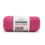 Bernat Super Value, 4 Worsted Medium Acrylic Yarn, Tulip Pink 7oz/197g 440 Yards