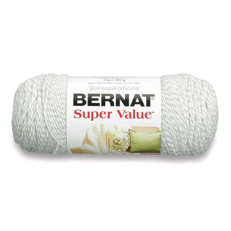 Bernat Super Value Yarn Grey Ragg
