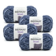 Bernat® Velvet™ #5 Bulky Polyester Yarn, Softened Blue 10.5oz/300g, 315 Yards (4 Pack)