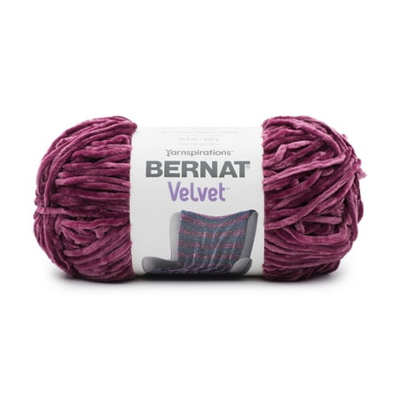 Bernat® Velvet™ #5 Bulky Polyester Yarn, Burgundy Plum 10.5oz/300g 315 Yards