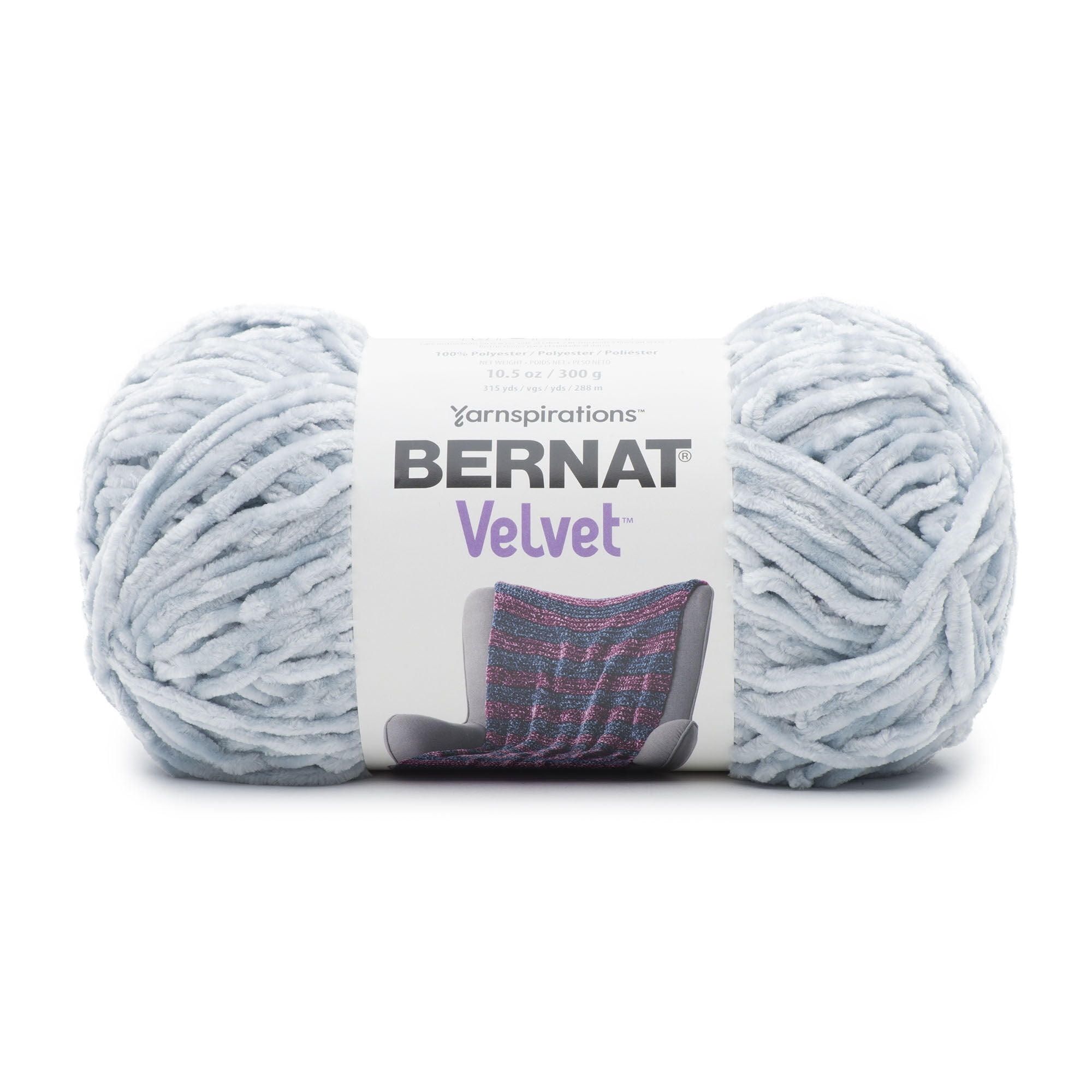 Bernat Velvet Yarn, Softened Blue