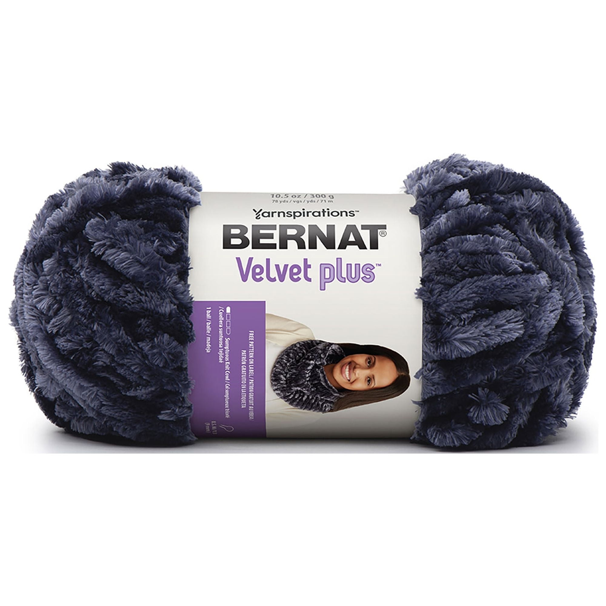 Indigo Velvet Velvet Yarn (5 - Bulky) by Bernat