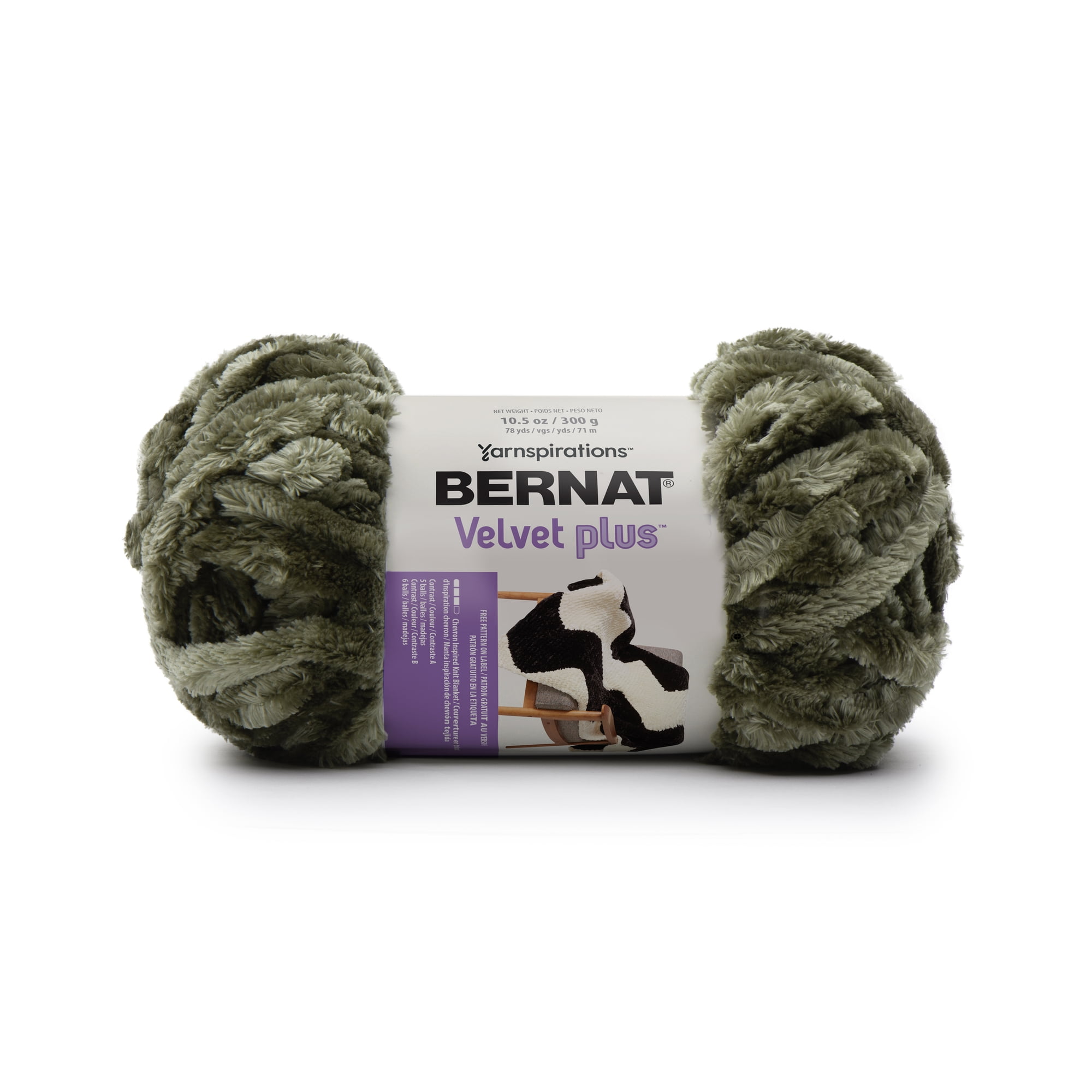 Bernat Yarn Blanket Extra Blanket Yarn, Jumbo Gauge #7, 2-Pack (Softened Blue)