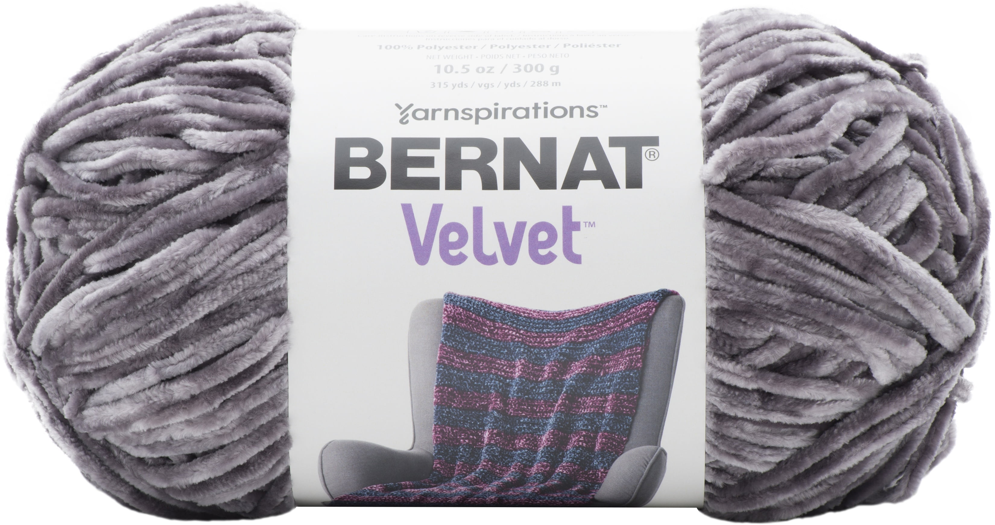  Bernat Vapor Gray Yarn Baby Velvet BB