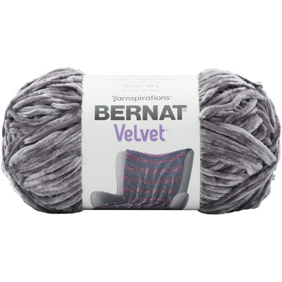 Bernat® Velvet™ #5 Bulky Polyester Yarn, Vapor Gray 10.5oz/300g 315 Yards