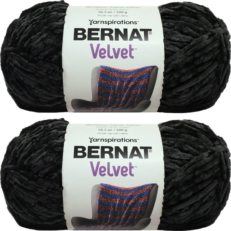 Bernat Velvet Yarn - Blackbird