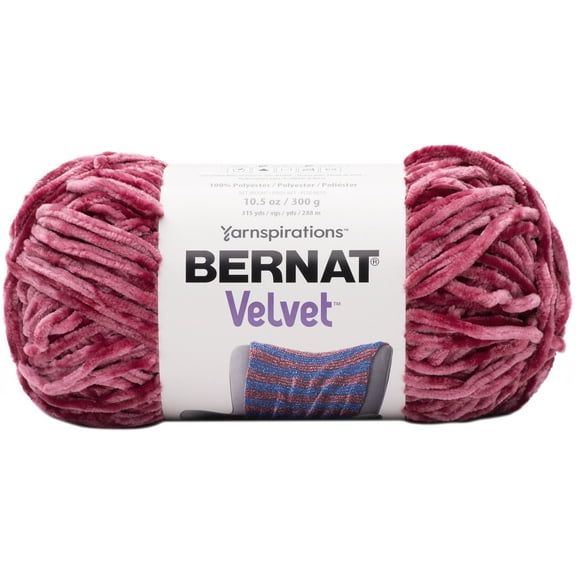Bernat® Velvet™ #5 Bulky Polyester Yarn, Pomegranate 10.5oz/300g 315 Yards