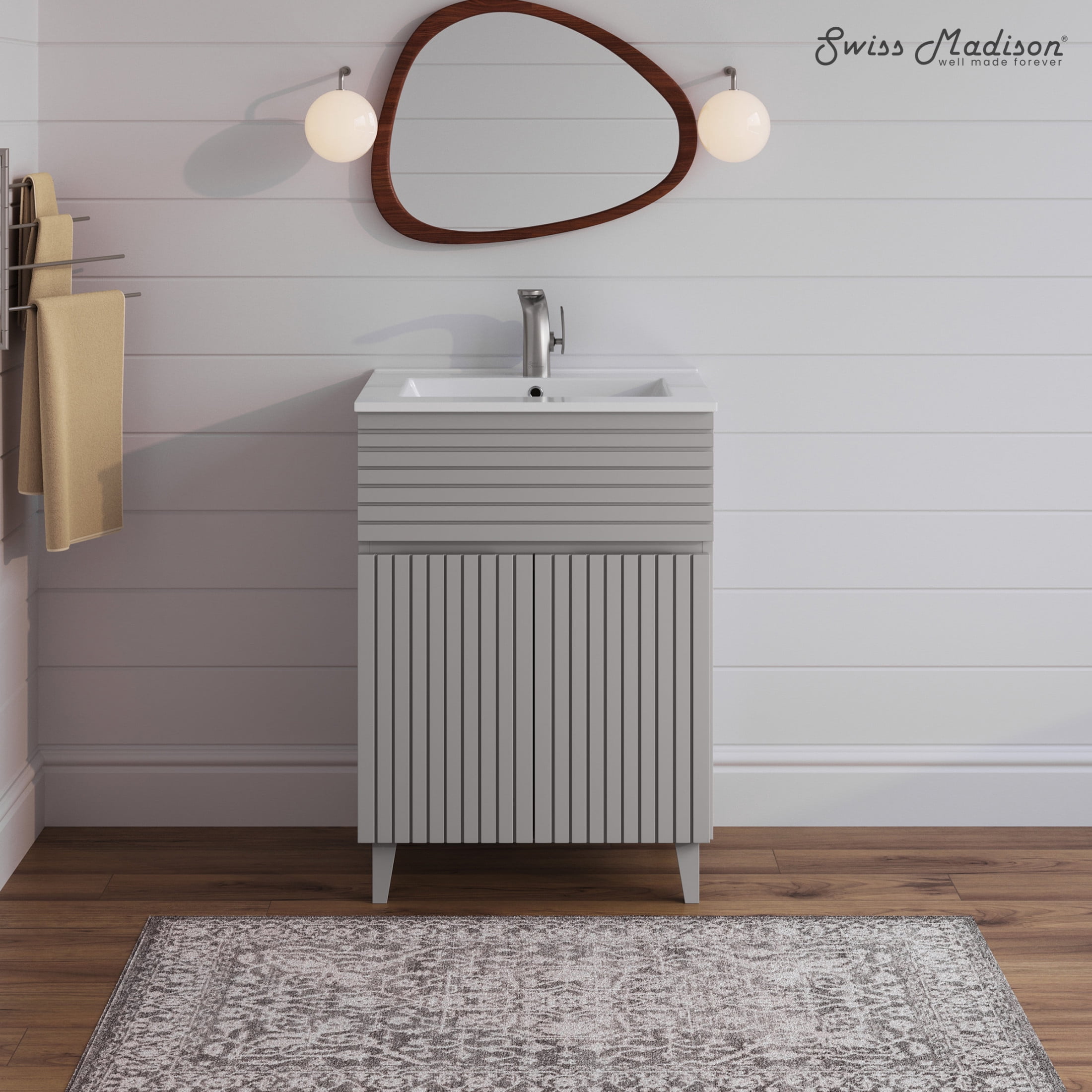 Bernay 24" Bathroom Vanity in Shell