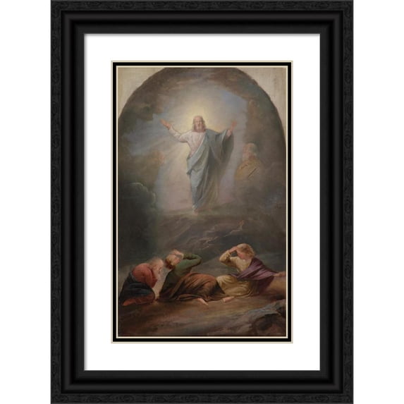 Berndt Abraham Godenhjelm 11x14 Black Ornate Wood Framed Double Matted Museum Art Print Titled: Glory of Christ