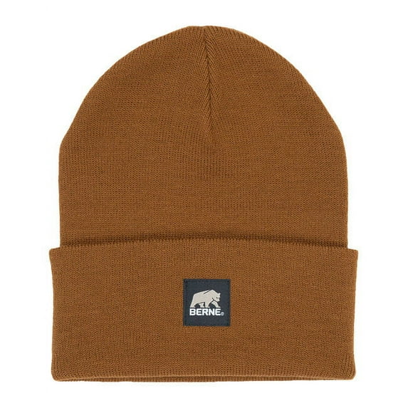 Berne Men's Heritage Knit Cuff Cap, OSFA, Brown Duck