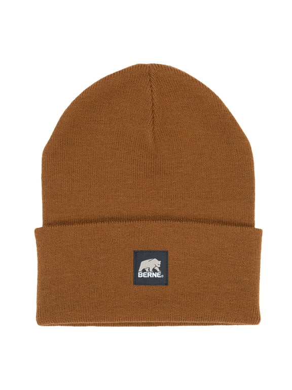 Men's Heritage Knit Cuff Cap, OSFA, Brown Duck