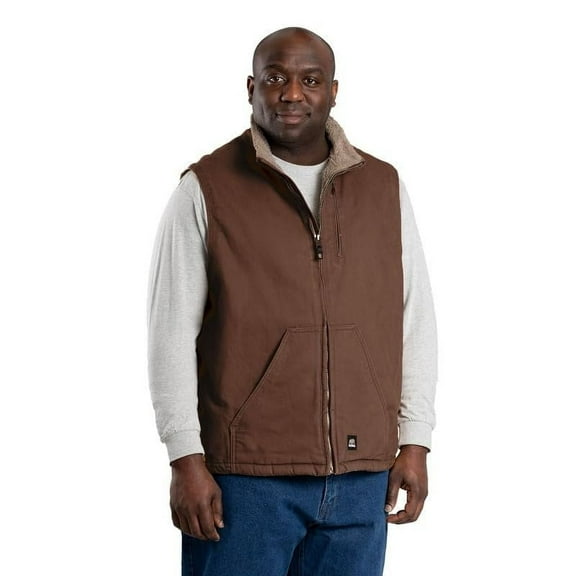 Berne Canyon Sherpa Lined Duck Vest - Workwear - 2XL