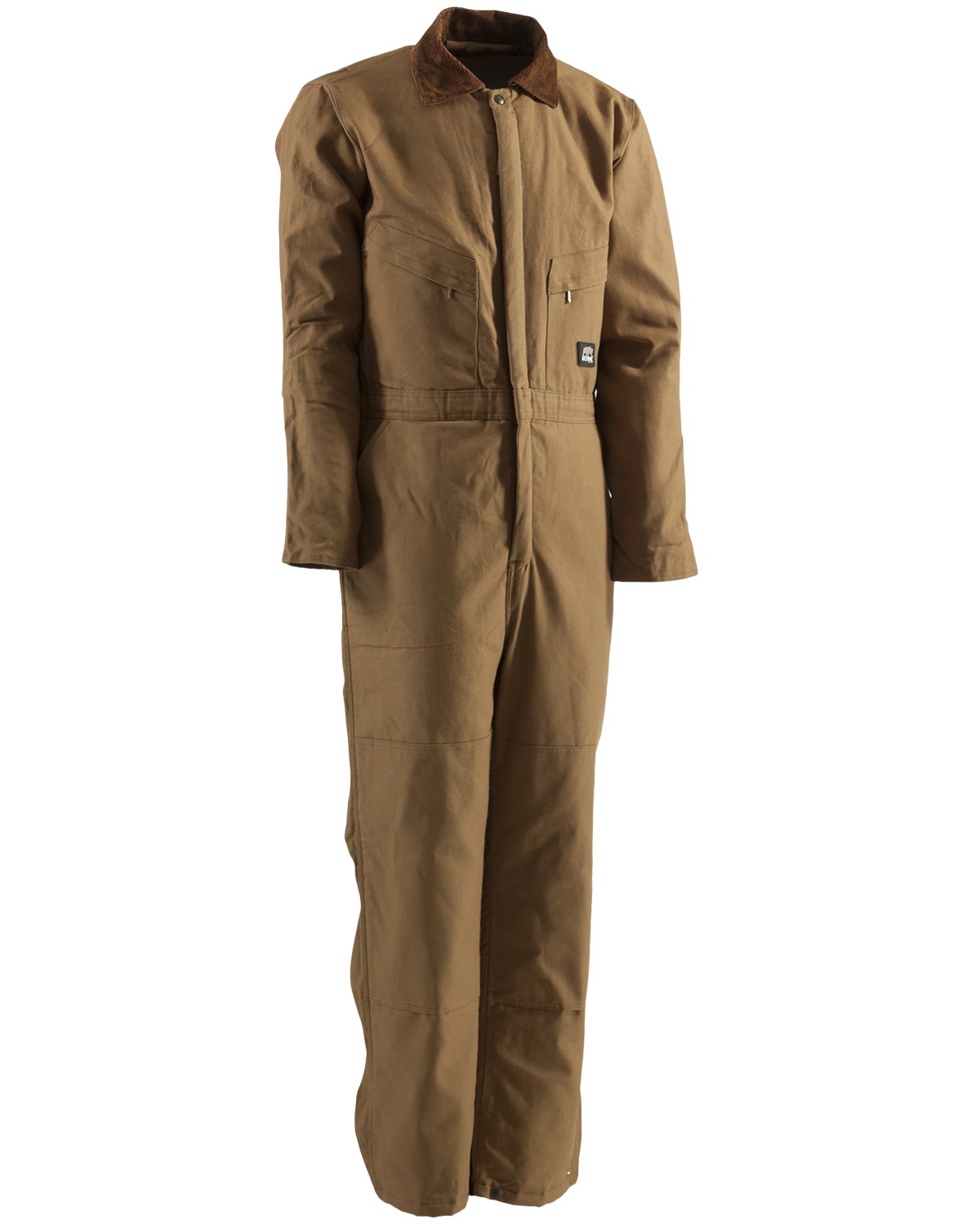 Berne Men's Duck Deluxe Insulated Coveralls Tall Brown Large Tall US