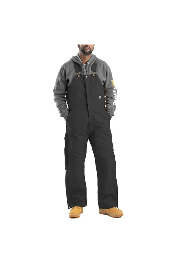 Men's Heritage Insulated Duck Bib Overall, X-Large Regular, Black