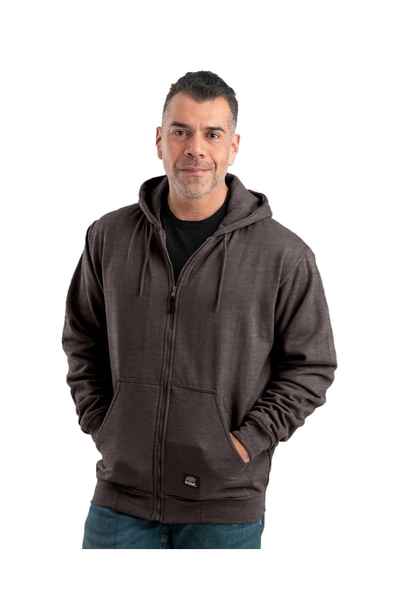 Men's Heritage Thermal Lined Hooded Sweatshirt, Large Regular, Charcoal