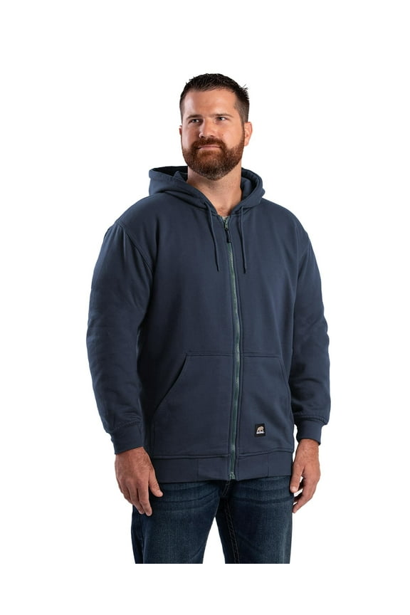 Men's Heritage Thermal Lined Hooded Sweatshirt, Medium Regular, Navy