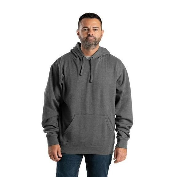 Berne Men's Signature Sleeve Hooded Pullover, Large Regular, Graphite