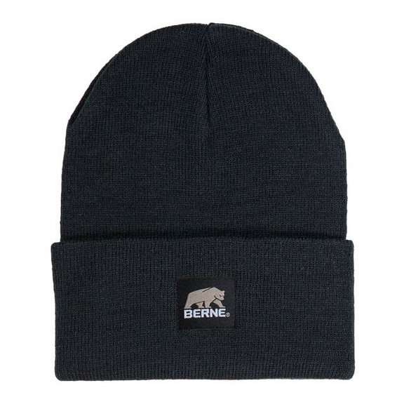 Berne Men's Heritage Knit Cuff Cap, OSFA, Black
